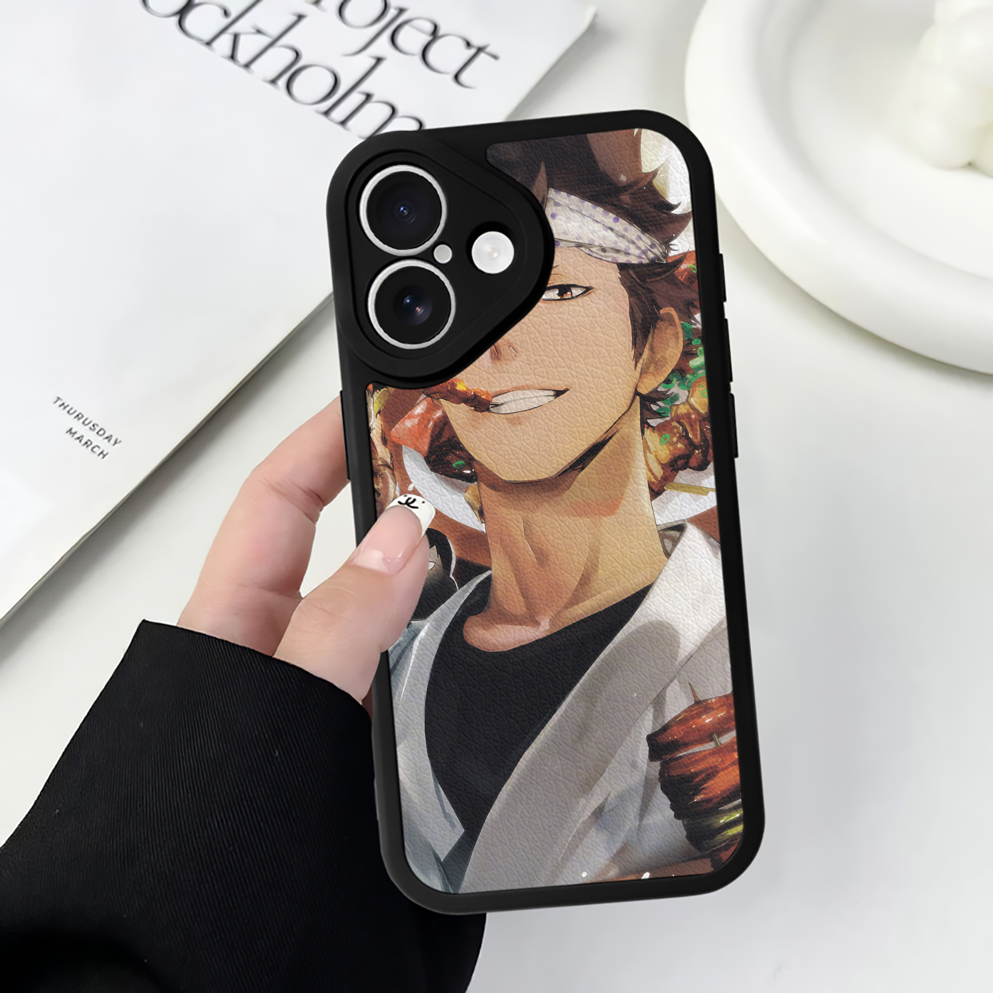 （画像用） ハイキュー!! Haikyu!! 【iPhone 16シリーズ対応】シリコンスマホケース（レザー調） 材質：シリコン